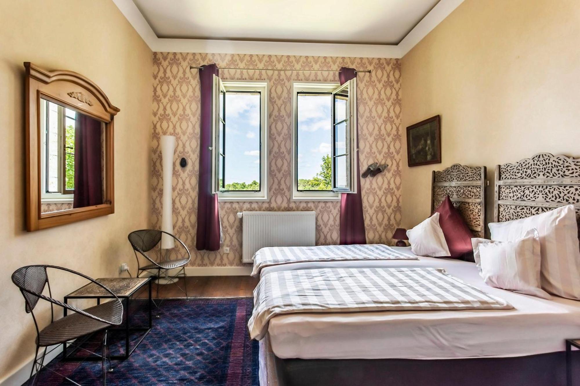 Chateau De Bellevue B&B Et Appartements Avec Piscine Saisonal Chauffee Et Chambres Partout Climatisees Saint-Avit  Pokoj fotografie